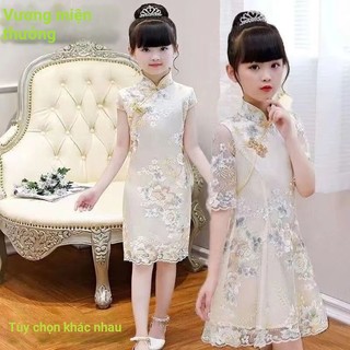 Đầm Hán Phục Phong Cách Trung Hoa Xinh Xắn Cho Bé Gái giwanglz.vn08.88