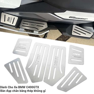 Thích hợp cho BMW C400GT sửa đổi bàn đạp chân xe máy C400X sửa đổi bàn đạp chân bằng thép không gỉ chải