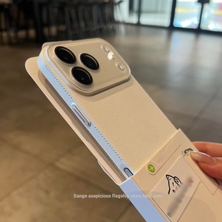 Ốp điện thoại PC họa tiết da litchi sang trọng cho iPhone17 16 15 14 13 12 11 Pro Max bảo vệ camera chống sốc chống rơi mặt sau cứng