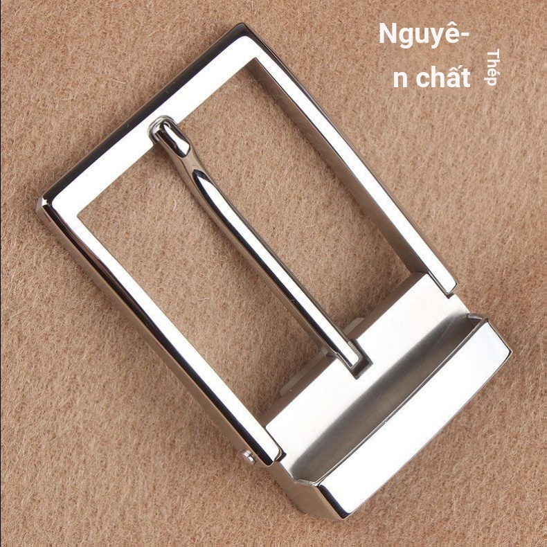 Đầu khóa kim inox nguyên chất nam 00516|Thép không gỉ chống dị ứng|Rộng trong 3.5cm|Phù hợp thân đai có lỗ|Phong cách kinh doanh casual cao cấp|Đầu khóa thay thế thắt lưng nam bền đẹp