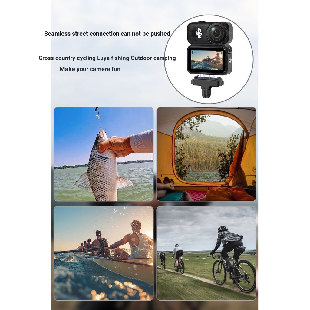 Thích hợp cho DJI OSMO Nano Sports Thumb Camera Bộ chuyển đổi từ tính có thể gập lại Phụ kiện phát hành nhanh Đế đa năng