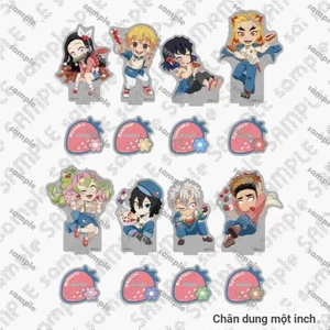 Demon slayer Kimetsu no Yaiba Acrylic Standee Love Pin ufotable Fan-made Merch Dâu Lễ Hội Anime Hình Quà Tặng