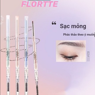 Bút Chì Kẻ Lông Mày Hai Đầu Siêu Mịn Không Thấm Nước Lâu Trôi