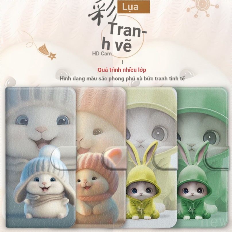 Ốp Da Thỏ Hoạt Hình Thích Hợp Cho Apple iPhone 12 Mini 13 14 Pro max Ốp Lưng Điện Thoại Spaceman Vỏ Bảo Vệ