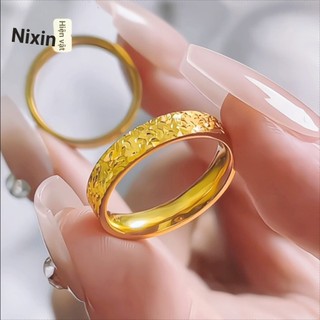 Bảo Quản Màu Sắc Sống Đơn Giản Đá Nghiền Nhẫn Năm Tuổi Hòa Bình Bạn Gái Cặp Đôi Vòng Đóng Lớp 26.1.26