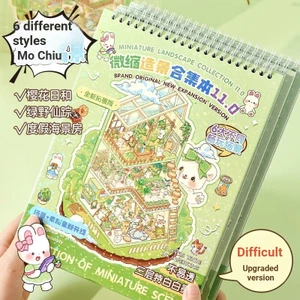 ENWEI 20 Chiếc [Dòng Truyện Cổ Tích] Nhãn Dán Phong Cảnh 3D Chất Liệu Chống Thấm Nước Phong Cách Dễ Thương Ngày Sakura Sổ Lưu Niệm Tạp Chí Người Lập Kế Hoạch Trang Trí Bộ Sưu Tập Sách Văn Phòng Phẩm Nhãn Dán