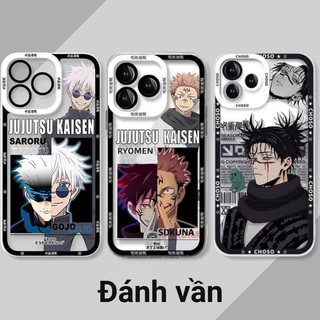 Anime Jujutsu Kaisen Gojo Satoru Ryomen Sukuna Vỏ Cho IPhone 15 12 11 Pro Max Mini 6 6S 7 8 Plus X XS XR XSMAX Silicon Mềm Trong Suốt TPU Xu Hướng Thương Hiệu Vỏ Điện Thoại
