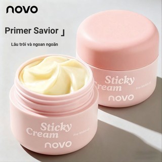 Kem Lót Trang Điểm NOVO 35g - Kết Cấu Mỏng Nhẹ Dưỡng Ẩm Làm Mịn & Che Lỗ Chân Lông, Lớp Nền Lâu Trôi Không Vón Cục Cho Da Hoàn Hảo 9066