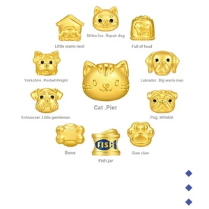 Chó Dễ Thương Thú Cưng Hạt Chuyển Hạt Thú Cưng Dễ Thương Chó Chủ Đề Dây Bện Đầu Tiên Chiến Thắng DIY Hạt