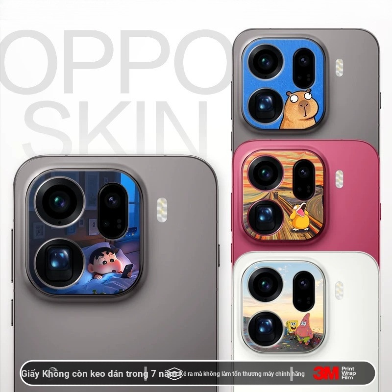 Dành Cho Oppo Find X9 Pro X9S Pro Máy Ảnh Mềm Giấy Dán Phim / Micro Mờ Thời Trang Hoạt Hình In Hình Miếng Dán Trang Trí / Chống Trầy Xước Bảo Vệ Camera