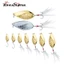 Thìa mồi kim loại vàng/bạc 2.5-20g, phù hợp làm swimbait cho câu cá