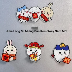 Kawaii Chiikawa Chủ Đề Năm Mới Xoay Tủ Lạnh Nam Châm Hoạt Hình Đáng Yêu Tủ Lạnh Miếng Dán Cho Lễ Hội Trang Trí Nhà