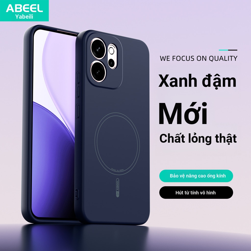 Dành Cho Oppo RENO 14F Vỏ Bảo Vệ Điện Thoại Di Động Macaron Color Series Vỏ Bảo Vệ Từ Tính Thân Thiện Với Da
