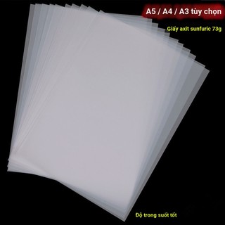 Giấy axit sulfuric trong suốt A4/A5 73g, giấy sao chép/truy tìm/in chuyển họa tiết