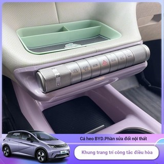BYD Dolphin Gear Button Công tắc điều hòa không khí Khung trang trí Nhãn dán nội thất Điều khiển trung tâm Khung bảo vệ trung tâm