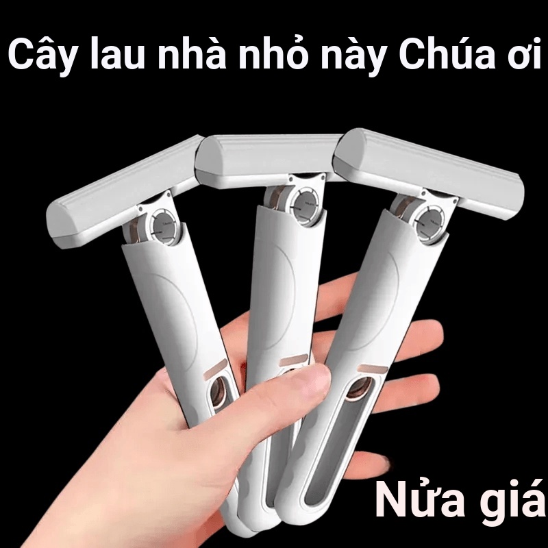 Cây Lau Nhà Mini Để Bàn Thấm Hút Nước Mạnh Đa Năng Không Cần Giặt Rửa