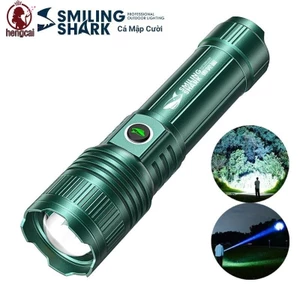 Đèn pin LED 10000LM M80 - Chức năng zoom lên đến 1km, chống nước, sạc lại được, phù hợp cho cắm trại và đi bộ đường dài.