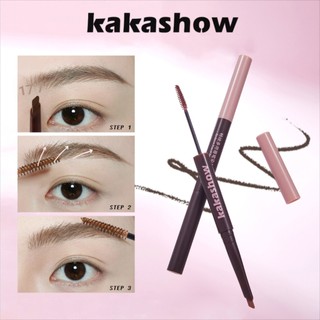 KAKASHOW Bút chì & Tint lông mày 2 trong 1 - Chống thấm mồ hôi Màu lâu trôi Không nhòe Lông mày tự nhiên C582