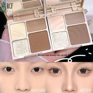 【COD】Bảng che khuyết điểm bốn màu MUGE LEEN mờ làm sáng bảng viền thân thiện với học sinh