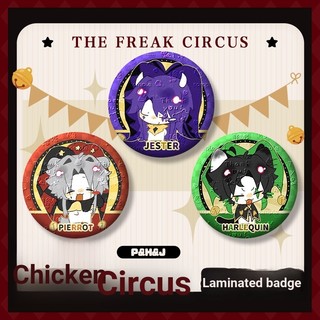 The Freak Circus Pierrot Harlequin - Huy Hiệu Dễ Thương và Nút Cài Áo Cho Cosplay