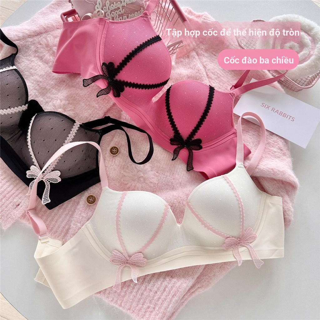 Áo Ngực Ren Pháp Cho Ngực Nhỏ, Tăng Kích Cỡ Naturally, Không Vòng Thép - Mẫu Mã Gợi Cảm