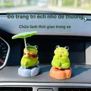 Đồ trang trí xe ô tô Ếch xoay, tượng nhỏ hoạt hình dễ thương, phụ kiện trang trí taplo ô tô 26.5.11