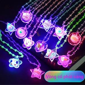 Luminous necklace pendant, luminous princess children's toy
