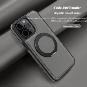 Ốp Điện Thoại Mới Cho IPhone 15ProMax 360° Xoay Giá đỡ từ tính dòng Vỏ da iPhone 15 14 13 12 11 Pro Max Vỏ bảo vệ điện thoại chống sốc và chống rơi