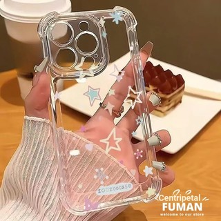 Ốp Điện Thoại Bốn Góc Ngôi Sao Nhiều Màu Sắc Đơn Giản Cho OPPO A6 A5 A5X Pro A5S A5i A3 Pro A3X A3i A3S A16 A16K A16S A15 A15S A12 A12E A9 A5 2020 5G 4G Vỏ Mềm Trong Suốt Bướm
