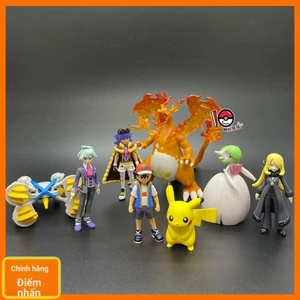 Ready Stock TOMY Pokémon Trainer Xiaozhi Dandi Bamboo Orchid Dawu Master Eight Character Figure Collection