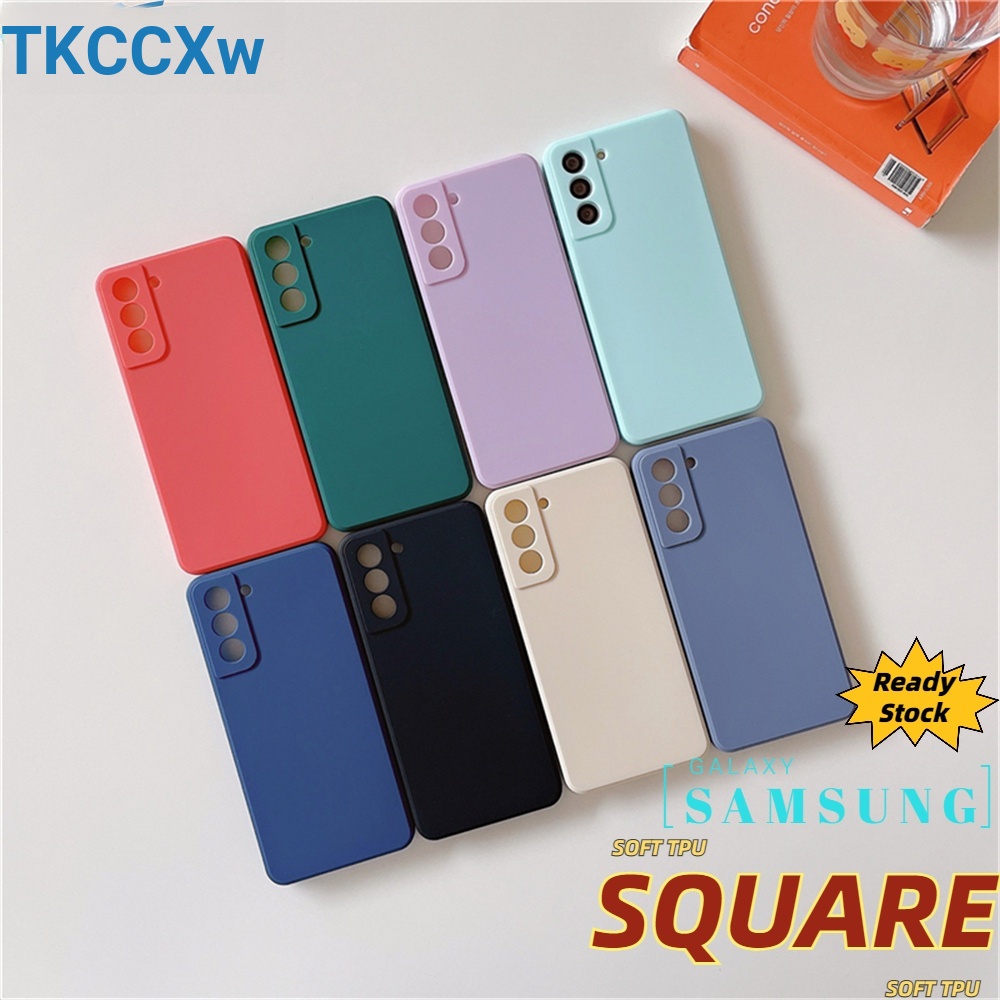 Ốp điện thoại Tpu mềm màu kẹo lưng nhám cho Samsung Galaxy S21 S20 Fe S21 Ultra S21 Plus