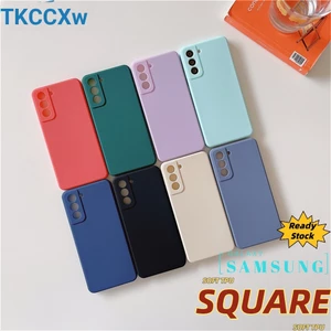 Ốp điện thoại Tpu mềm màu kẹo lưng nhám cho Samsung Galaxy S21 S20 Fe S21 Ultra S21 Plus