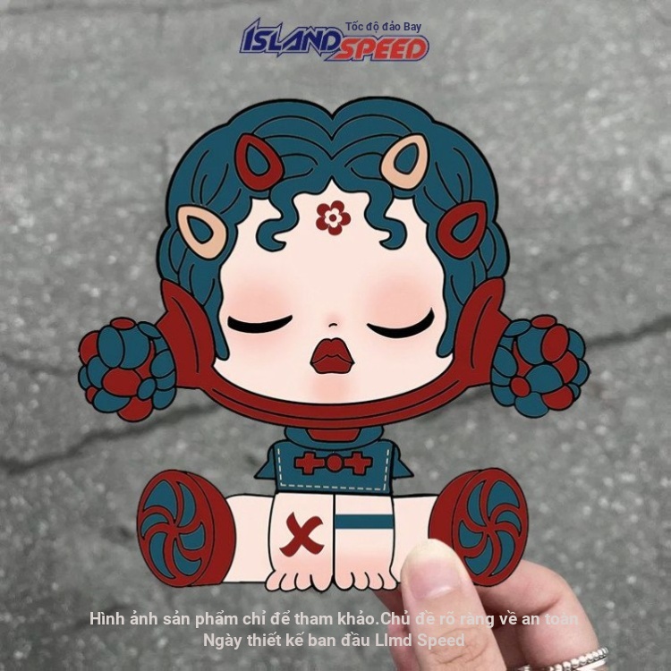 Sáng Tạo 3D Dán Xe Máy Màu Dán Độc Đáo Cơ Thể Mô Phỏng Hoạt Hình Dán Trang Trí Chống Thấm Nước