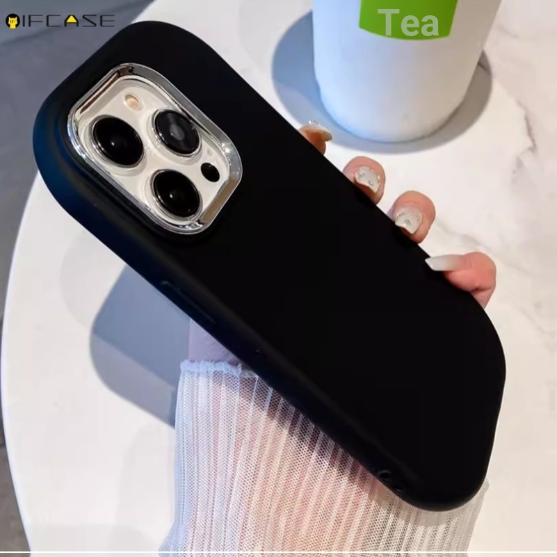 Dành Cho Redmi K70 K60 K50 K40 K30 Pro K70E Ultra K40S Ốp Điện Thoại ins Hình Bầu Dục Dễ Thương Mạ Tròn Kẹo Màu Trơn Mờ Mờ Trơn Đơn Giản Vỏ Silicon Mềm Vỏ Ốp Lưng