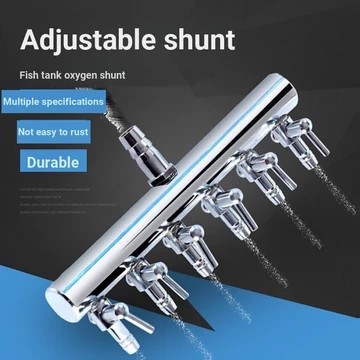 Máy bơm oxy bể cá Máy tạo oxy Máy tạo oxy Van điều chỉnh âm lượng không khí Kim loại Bể cá Máy bơm oxy Đồng thau mạ Chrome