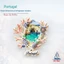 Bồ Đào Nha Farru Coast Coral Branch Nhãn dán từ tính Tủ lạnh Hàng hóa từ tính