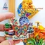 Kệ sứ hình bướm Sambarhan Nhãn dán từ tính Tủ lạnh Hàng hóa từ tính
