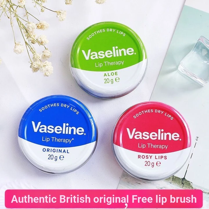 Son dưỡng môi Vaseline Vaseline của Anh Son dưỡng môi dưỡng ẩm Dưỡng ẩm Chống khô Làm sáng da Mặt nạ môi 7.21.2