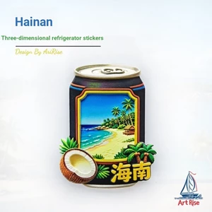 Lọ đen Hải Nam Rừng dừa Bihai Beach House Nhãn dán từ tính