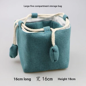 Lớn Wenwan Túi Bảo Quản Vòng Tay Nhiều Lớp Túi Bảo Quản Một Nồi Bốn Cốc Ấm Trà Trà Di Động Du Lịch Trà Bộ Túi