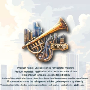 Nhãn dán từ tính nhỏ Chicago của Mỹ