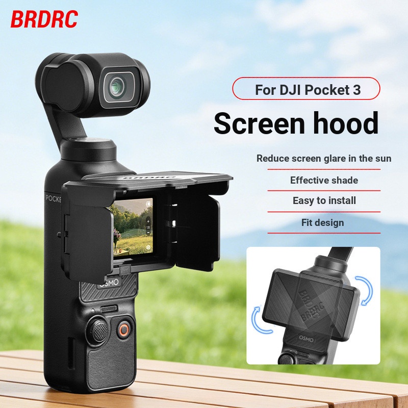Thích hợp cho DJI OSMO POCKET 4P / 4 / 3 Màn hình Gấp Hood Vỏ bảo vệ Tấm che nắng Phụ kiện chống chói