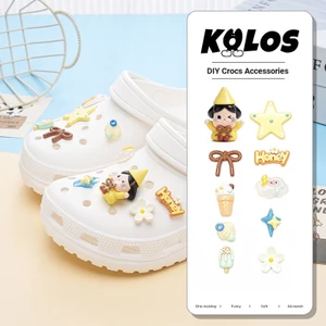 Lỗ Phụ Kiện Giày Lỗ Trang Trí Giày Khóa Sáng Tạo Dễ Thương Khóa Giày Có Thể Tháo Rời Khóa Giày Lỗ Khóa Giày Busch Khóa Giày Zhibixing ins Giày Hoa Trang Trí Giày