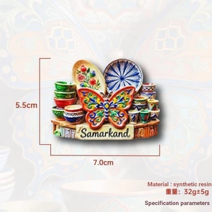 Kệ sứ hình bướm Sambarhan Nhãn dán từ tính Tủ lạnh Hàng hóa từ tính