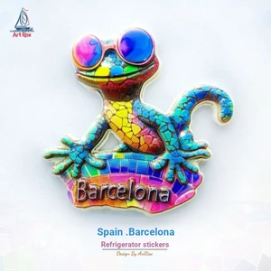 Nhãn dán từ tính khâu Barcelona Tây Ban Nha