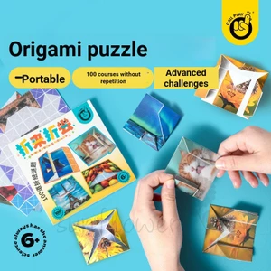 Đồ chơi Origami xếp hình vui nhộn dành cho trẻ em Trò chơi huấn luyện không gian thủ công sáng tạo