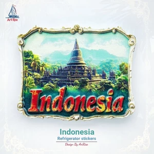 Nhãn dán từ tính đền Grand Louvre Indonesia