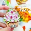 Giỏ hoa Vân Nam Nhãn dán từ tính hoa hồng