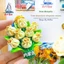 Nhãn dán từ tính lưu niệm hoa lúa mì nướng bên trong Mông Cổ