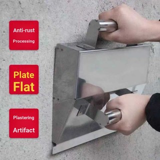 Nội Thất Tường Thạch Cao Thép Không Gỉ Tấm Xi Măng Cạp Putty Dày Thạch Cao Tiện Dụng Dụng Cụ 0.8 Mm Lớp Phủ Thạch Cao Đất Sét Dao Công Nhân